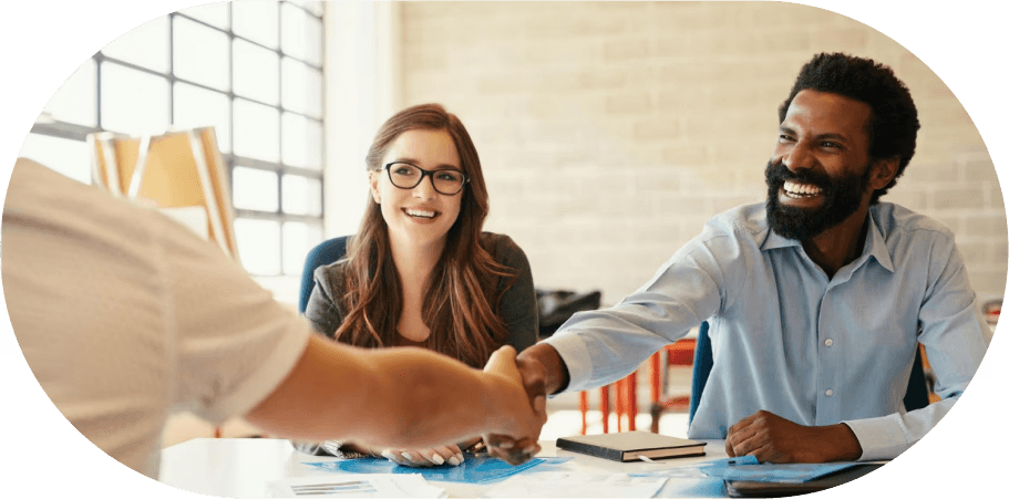 Handshake at a meeting